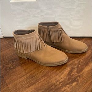 Mossimo Supply Co. Tan Suede Ankle Boots